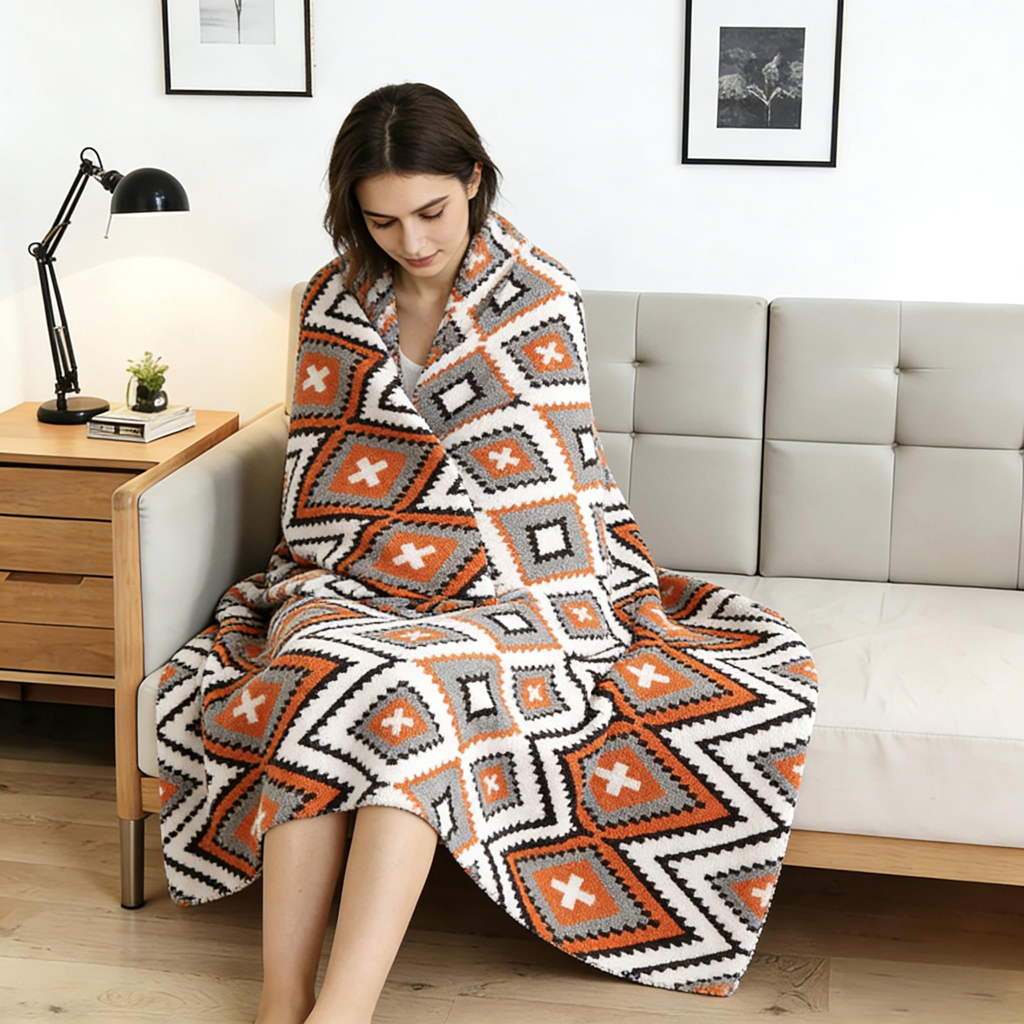 Amazon.com: LaffyLo Heated Throw Blanket 50 x 60, Fast Heating